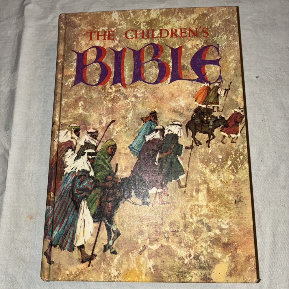 The Childrens Bible Vintage Hardback Old and New Testament W/ Pictures VTG 1965